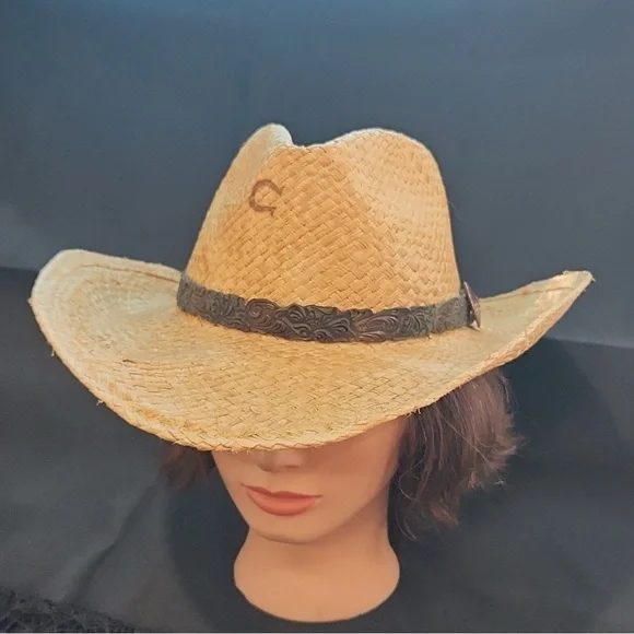 Charlie One Horse Straw Hat SouthWestern Sz Medium - Picture 6 of 6